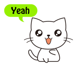 Cute cat[English ver.] sticker #2469600