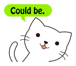 Cute cat[English ver.] sticker #2469604