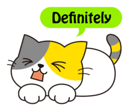 Cute cat[English ver.] sticker #2469605