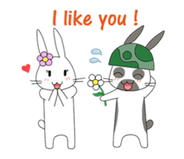 The Army Rabbits - Love (ENG) sticker #2470008