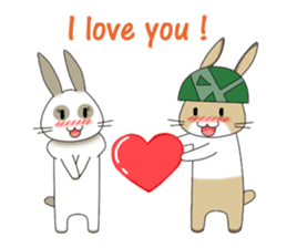The Army Rabbits - Love (ENG) sticker #2470009