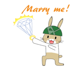 The Army Rabbits - Love (ENG) sticker #2470023