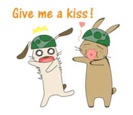 The Army Rabbits - Love (ENG) sticker #2470037