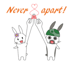 The Army Rabbits - Love (ENG) sticker #2470046