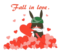 The Army Rabbits - Love (ENG) sticker #2470047