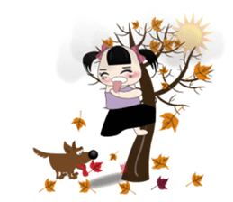 Weather baby girl sticker #2470568