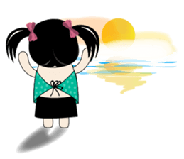 Weather baby girl sticker #2470569