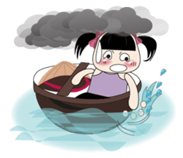 Weather baby girl sticker #2470571