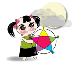 Weather baby girl sticker #2470573