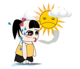 Weather baby girl sticker #2470574