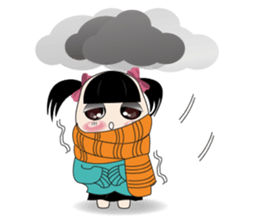 Weather baby girl sticker #2470576