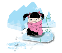 Weather baby girl sticker #2470577