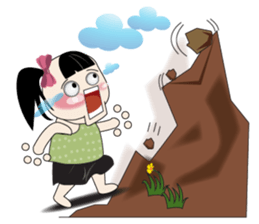 Weather baby girl sticker #2470579