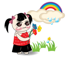 Weather baby girl sticker #2470581
