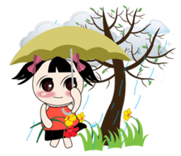 Weather baby girl sticker #2470582