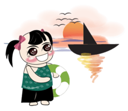 Weather baby girl sticker #2470584