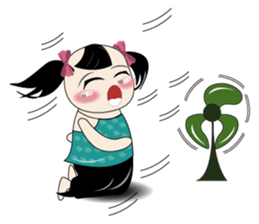 Weather baby girl sticker #2470585