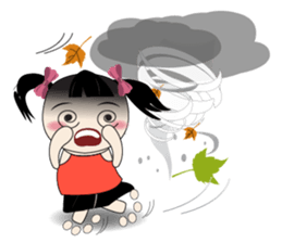 Weather baby girl sticker #2470586