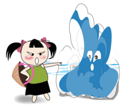 Weather baby girl sticker #2470587