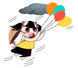 Weather baby girl sticker #2470588