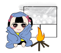 Weather baby girl sticker #2470590