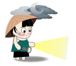 Weather baby girl sticker #2470591