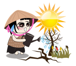 Weather baby girl sticker #2470593
