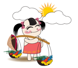 Weather baby girl sticker #2470595