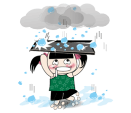 Weather baby girl sticker #2470597