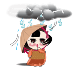 Weather baby girl sticker #2470598