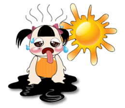 Weather baby girl sticker #2470600