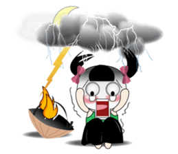 Weather baby girl sticker #2470601