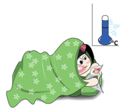 Weather baby girl sticker #2470602