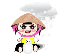 Weather baby girl sticker #2470605