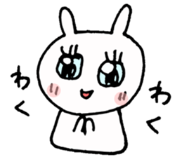 Eyes shiningly the Rabbit sticker #2470615