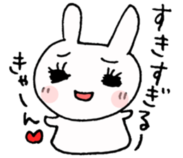 Eyes shiningly the Rabbit sticker #2470621