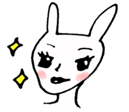 Eyes shiningly the Rabbit sticker #2470633