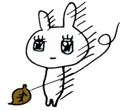 Eyes shiningly the Rabbit sticker #2470645