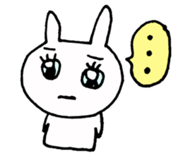 Eyes shiningly the Rabbit sticker #2470647