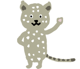 Snow leopard sticker #2471528