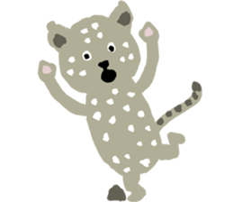 Snow leopard sticker #2471531