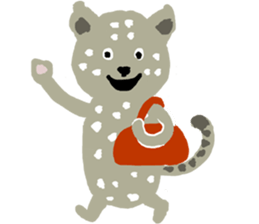 Snow leopard sticker #2471532