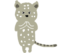Snow leopard sticker #2471533