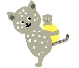 Snow leopard sticker #2471535