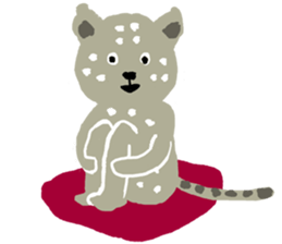 Snow leopard sticker #2471537