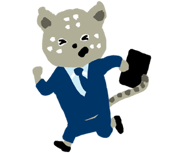 Snow leopard sticker #2471541