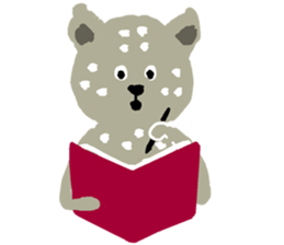 Snow leopard sticker #2471545