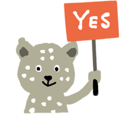 Snow leopard sticker #2471547
