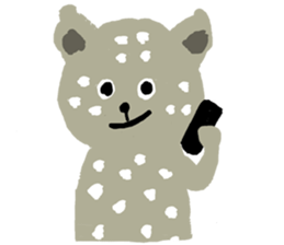 Snow leopard sticker #2471549