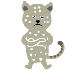 Snow leopard sticker #2471550